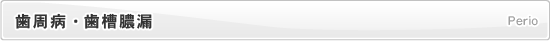 歯周病・歯槽膿漏
